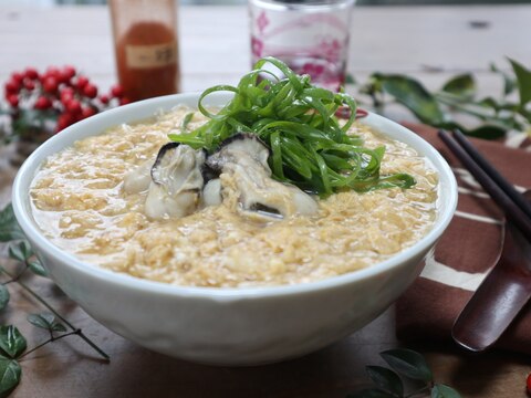 牡蠣のかき玉そうめん